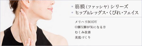 筋膜(ファッシヤ)シリーズ、ヒップ&レッグス・くびれ・フェイス